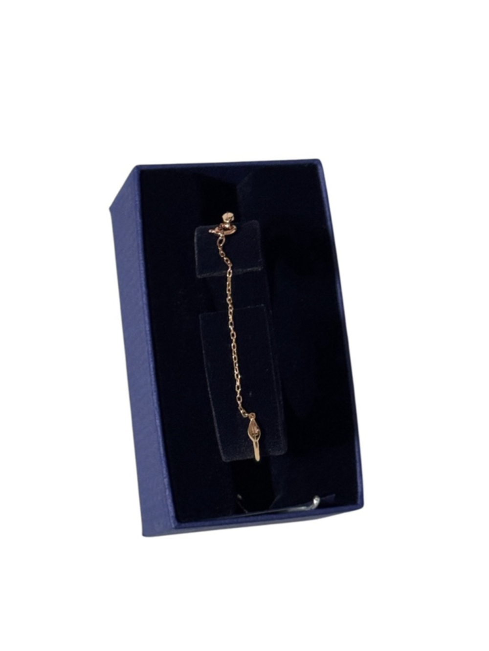 New Rose Gold and Crystal Bangle, "Mayfly" design authentic crystal with box - Picture 6 of 13